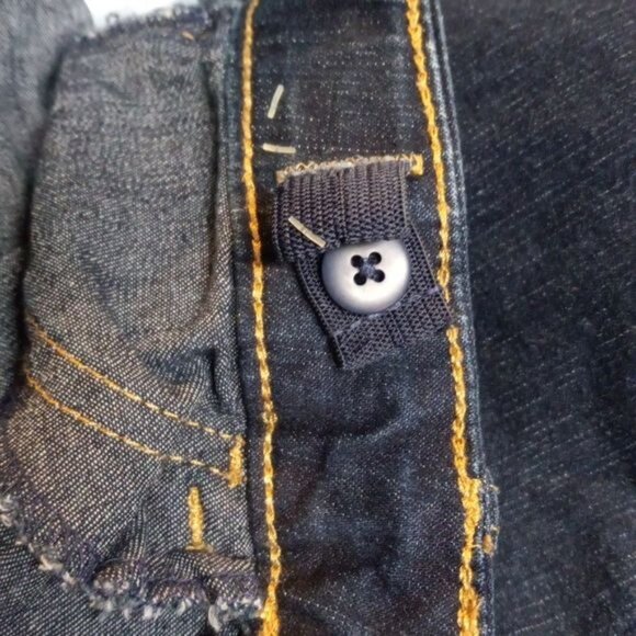 Cat & Jack Girls Straight Super Stretch Jeans Size 14 Slim Dark Denim Adjustable - Picture 10 of 11